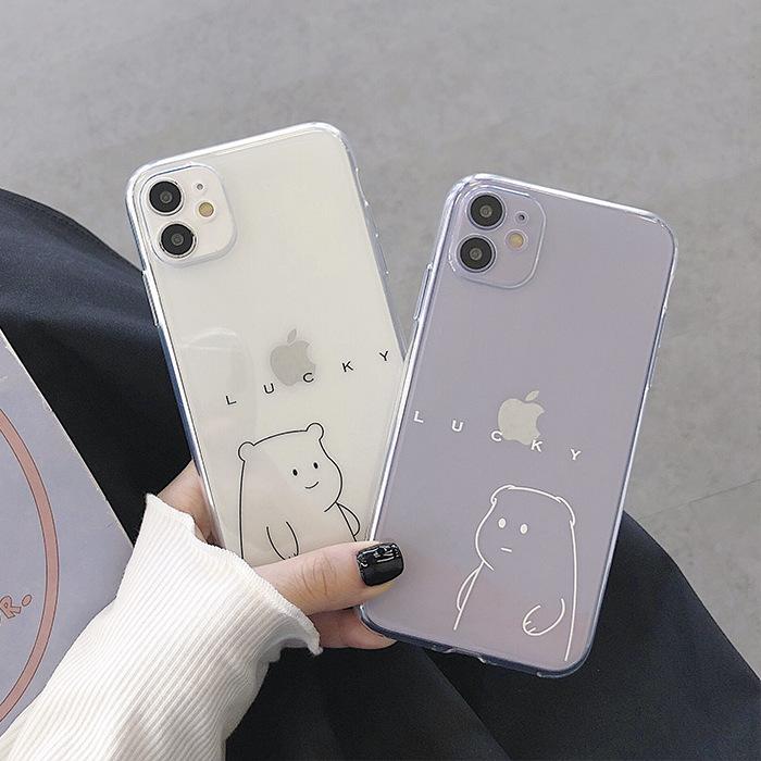 Lucky Bear Transparent Soft iPhone Case