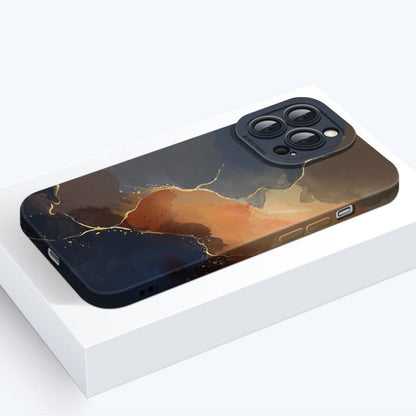 Silicone de couleur de peinture mignon compatible avec l'étui pour iPhone