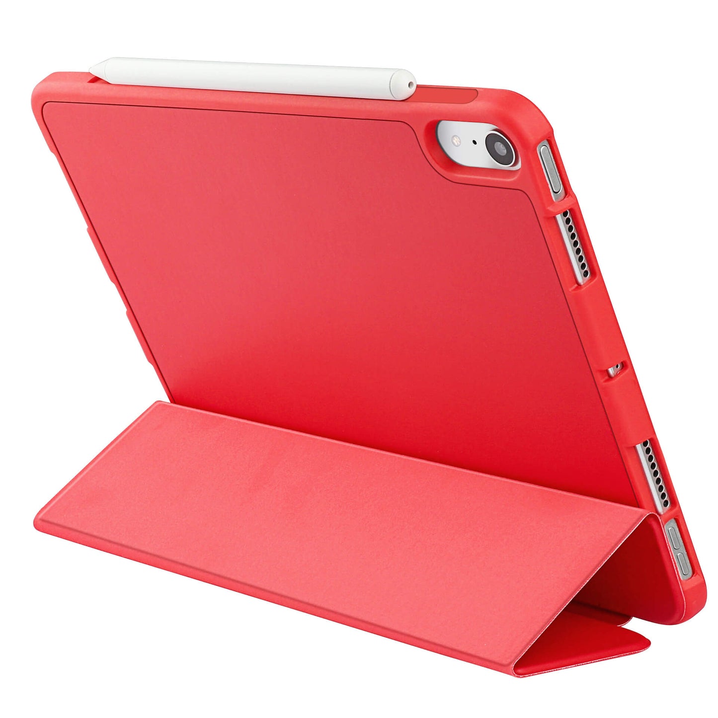 Solid Color PU iPad 9th/ 8th/ 7th Gen Case 10.2'' with Pencil Holder iPad Case