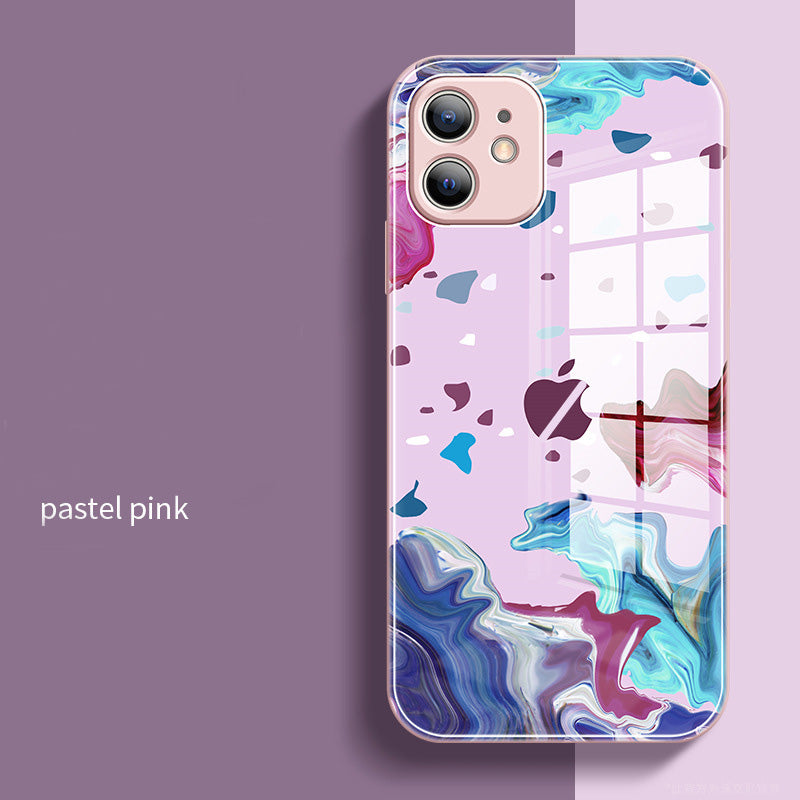 Liquid Glass Watercolor Painting iPhone Case