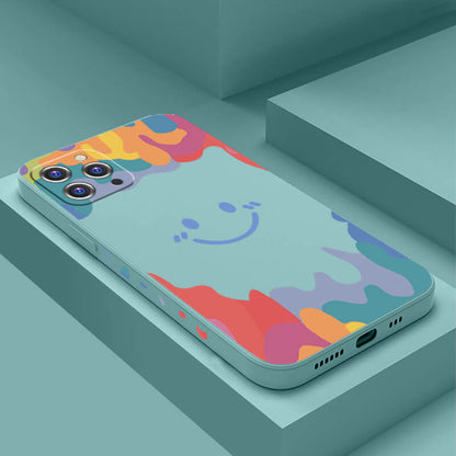 Vinilo o funda para iPhone de silicona líquida pintada con artista