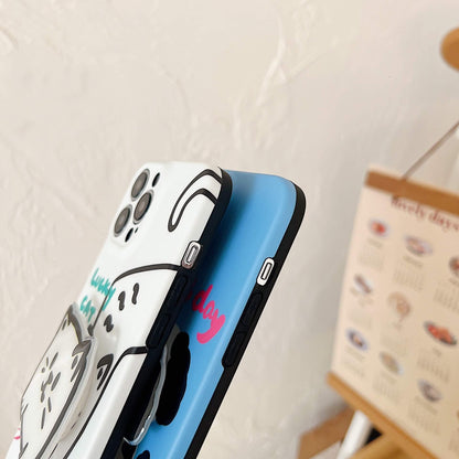 Contenedor pintado Mariposa Suave TPU Caja del teléfono Contraportada para iPhone