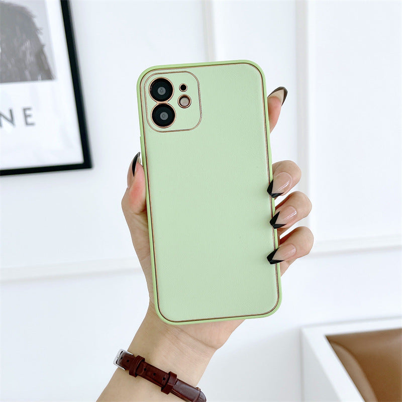 Candy Color Leather Compatible with iPhone Case