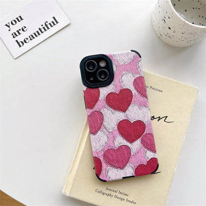 Lindo amor corazón compatible con iPhone Case