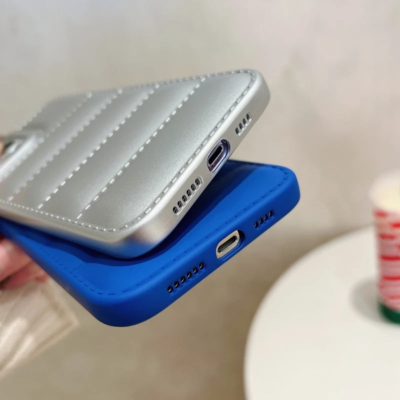 Chaqueta de plumón de silicona compatible con iPhone Case