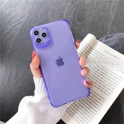 Candy Color Fluorescent Shockproof Soft iPhone Case