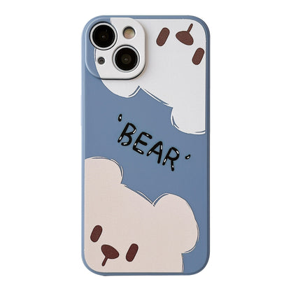 Lindo oso de dibujos animados compatible con iPhone Case