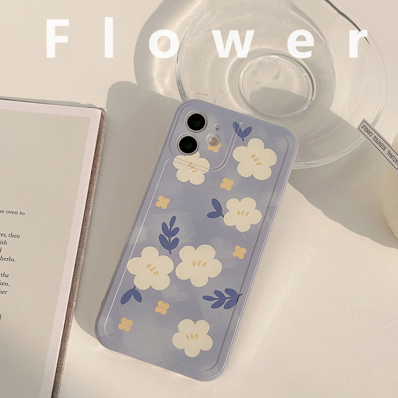 Vinilo o funda para iPhone Flores retro coloridas con aceite