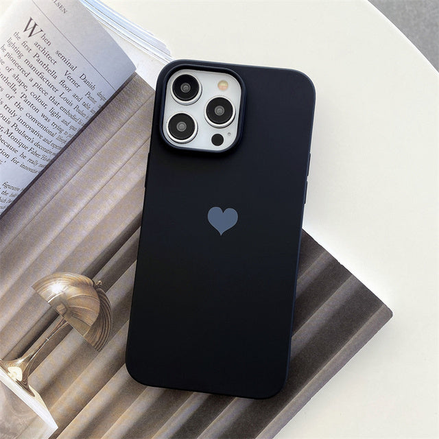 Candy Color Love Heart Compatible with iPhone Case