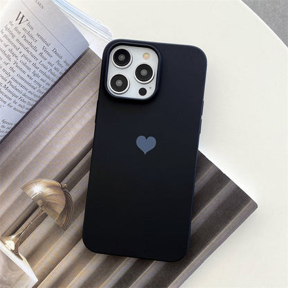 Coeur d'amour couleur bonbon compatible avec la coque iPhone