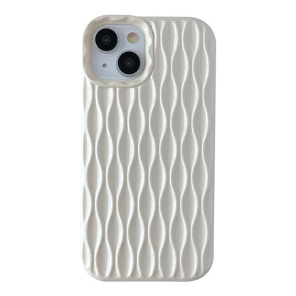 Patrón de pliegue de onda 3D compatible con iPhone Case