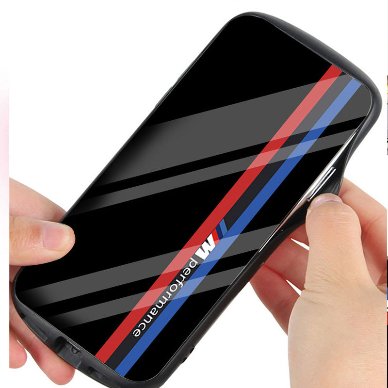 Luxury Mirror Glass Oval Race track iPhone Case