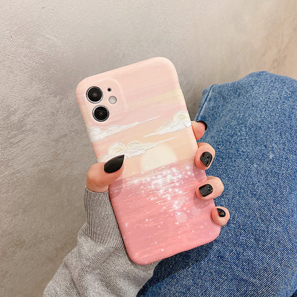 Oil Painting Sunrise Soft iPhone Case