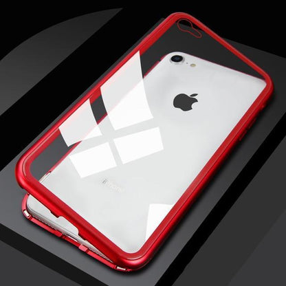 360 Degree Magnetic Double Tempered Glass iPhone Case