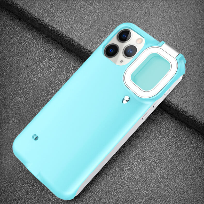 Selfie Light Phone Case For iPhone 12 11 XS X 7P 8P, SAMSUNG S21 Ultra S21+, HUAWEI Mate 30 40 P30 P40