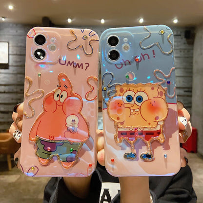 Cute Cartoon Anime Couple Clear iPhone Case