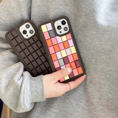 Coque souple pour iPhone Creative 3D Chocolate Cube