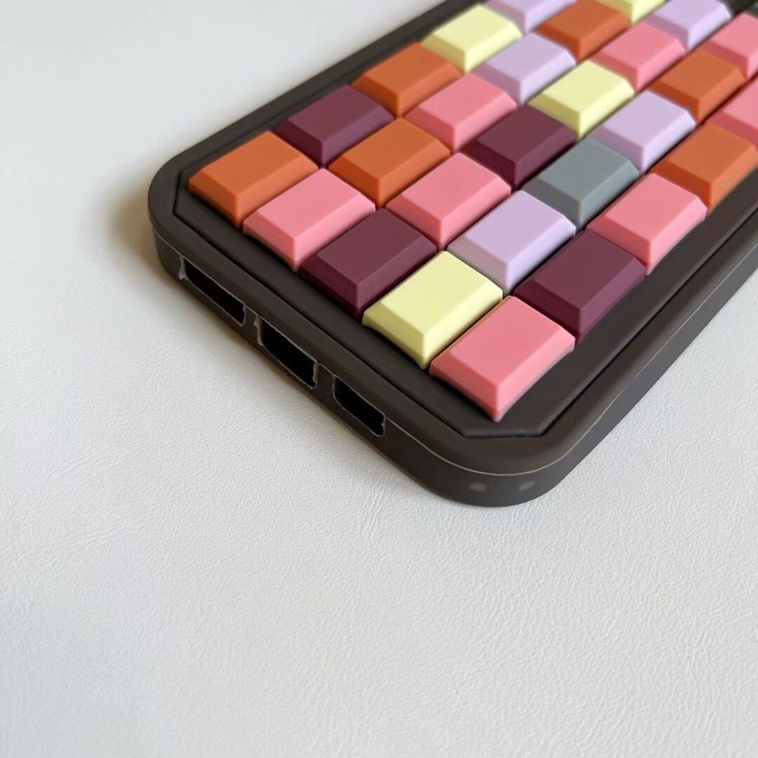 Coque souple pour iPhone Creative 3D Chocolate Cube