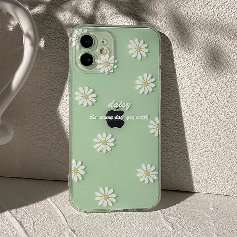 Vinilo o funda para iPhone Margarita pintada transparente fresca de verano