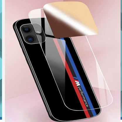 Piste de course ovale en verre miroir de luxe Coque et skin adhésive iPhone